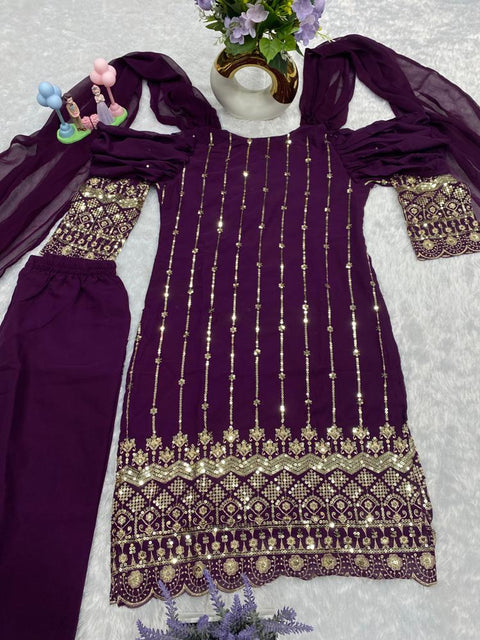 Launching New Designer Top With Sudidar Pent Style Dupatt