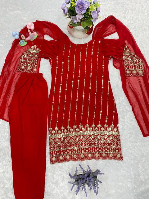 Launching New Designer Top With Sudidar Pent Style Dupatt