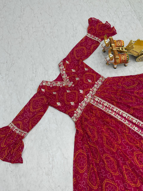 Heavy Embroidery Work Choli with Attached Shrug and Lehenga