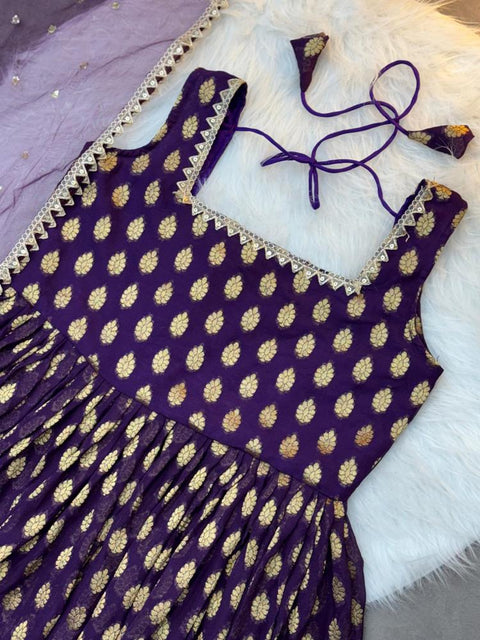 Heavy Anarkali Gown With Dupatta