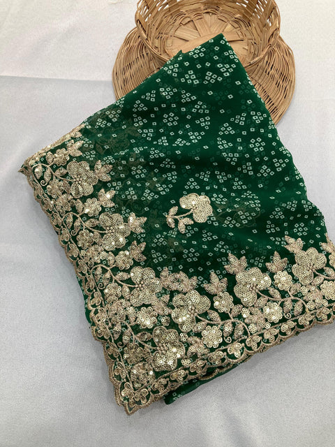 Beautiful soft viscose weaving georgette saree