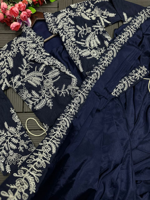 sequin saree party wear sequence blouse