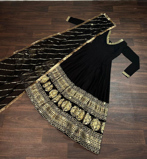 Faux Blooming Embroidered Festival Party Gown