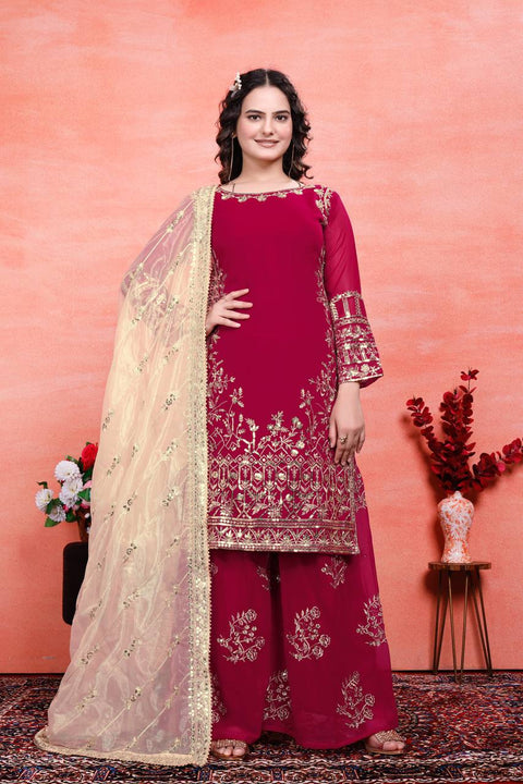 New Designer Collection in Pure Velet With Heavy Embroidery Work Stitched Suit