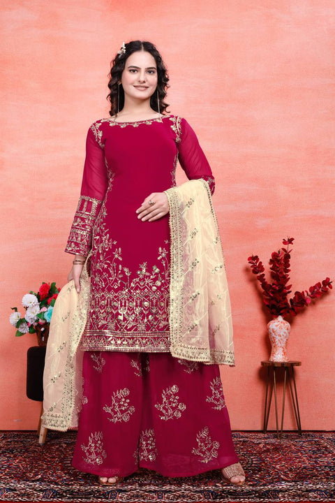 New Designer Collection in Pure Velet With Heavy Embroidery Work Stitched Suit