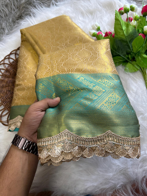 Banarasi Zari Boota Tanchui Silk Saree