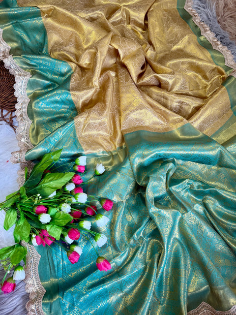 Banarasi Zari Boota Tanchui Silk Saree