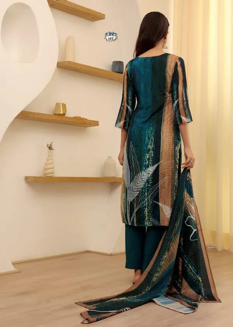 designer magenta printed kurti suit