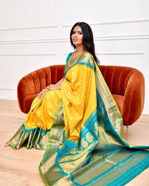 Soft Lichi Silk Saree, Beautiful Jacquard Rich Pallu Saree