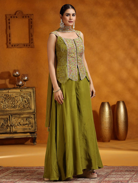 georgette Embroidered Women's Stitched Kurti