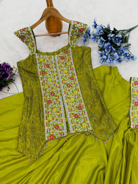 georgette Embroidered Women's Stitched Kurti