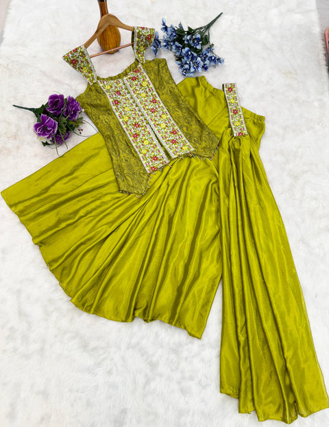georgette Embroidered Women's Stitched Kurti