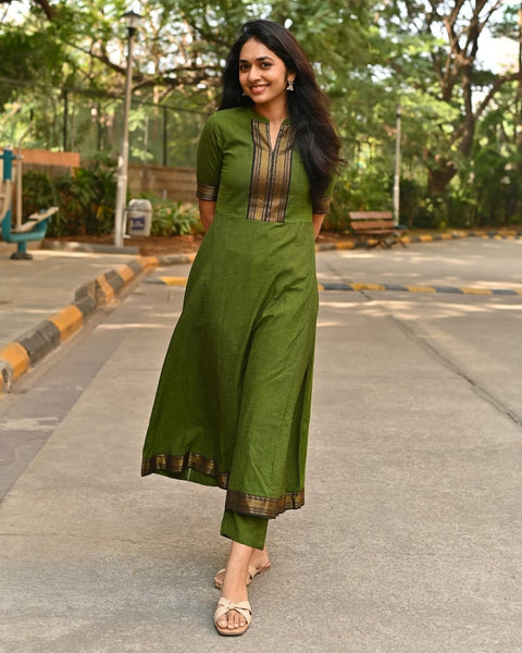 Traditional Indian Designer Cotton Casual Indian Ethnic Wear Mangalgiri Kurti suit
