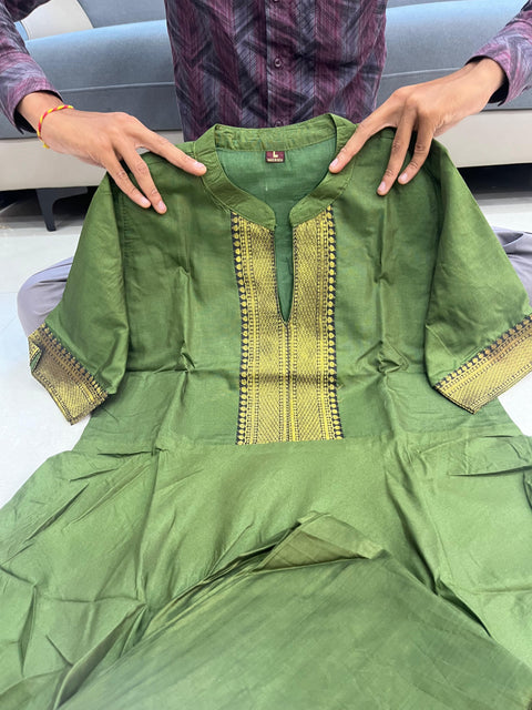 Traditional Indian Designer Cotton Casual Indian Ethnic Wear Mangalgiri Kurti suit