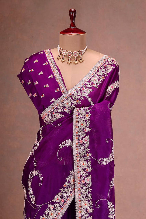 Premium Jimmy Choo Sequins Work SAREE
