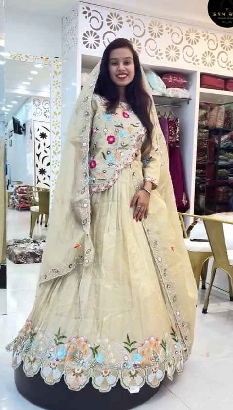 Georgette Machine New Designer Party Wear Lehenga Choli