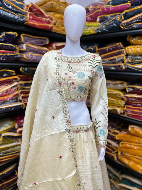 Georgette Machine New Designer Party Wear Lehenga Choli