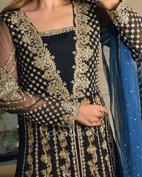 New Designer Collection in Pure Georgette With Heavy Embroidery Work Stitched Suit