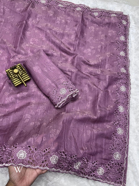 Beautiful Designer Party Wear Kangana Pure Rangeen Silk Saree