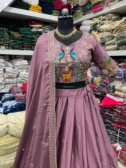 Heavy Embroidered Elephant Design Lehenga Choli