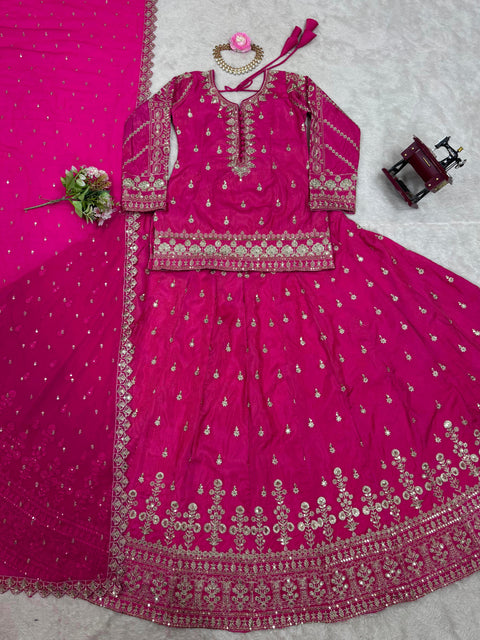 Top Lehenga with Dupatta