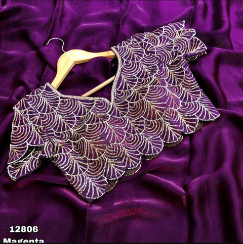 NEW TRENDING HAND WORK BLOUSE SAREE