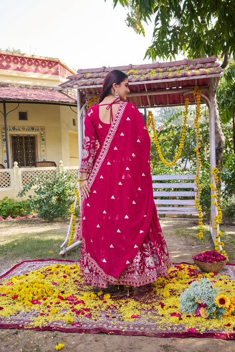 Women’s Heavy Sequence Embroidery Gown & Dupatta Set