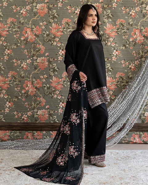 Designer Farshi Plazo Set in Premium Natural Crepe  Festive & Wedding Wear