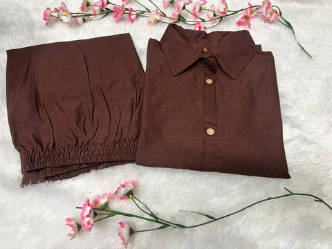 Premium Cotton Embroidered Coord Set for Women Stylish Casual Wear