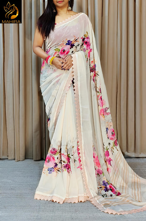 Digital Print Festive Saree Collection