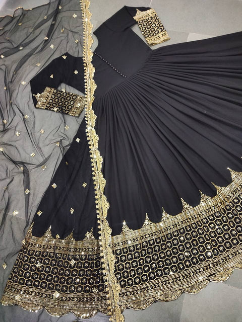 Party Wear Embroidered Anarkali Dress for Women