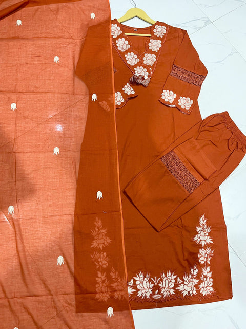Designer Embroidered Cotton Ethnic Wear