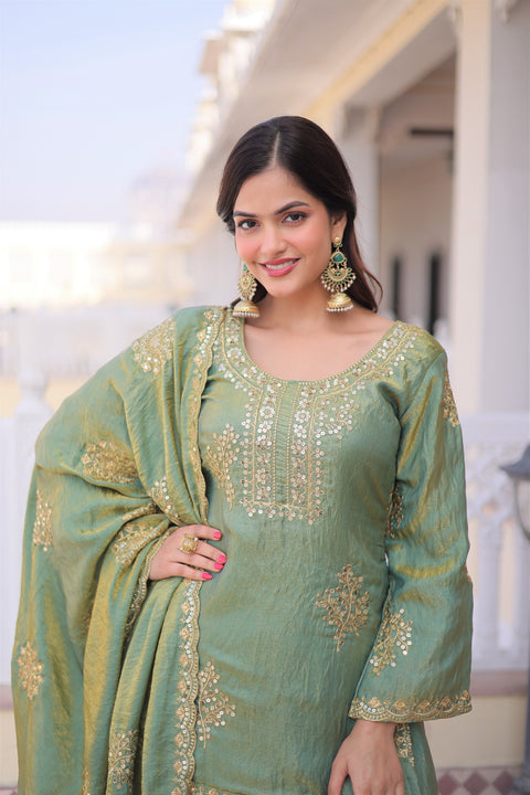 Premium Designer Top Sharara & Dupatta Set