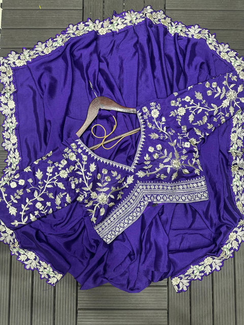 Designer Heavy Rangoli Embroidery Lehenga Choli with Dupatta