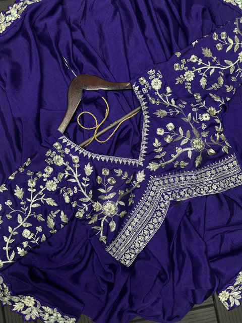 Designer Heavy Rangoli Embroidery Lehenga Choli with Dupatta