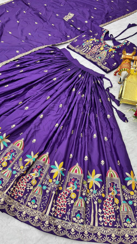 Heavy Embroidery Wedding Lehenga Choli for Women