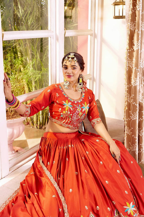 Heavy Embroidery Wedding Lehenga Choli for Women