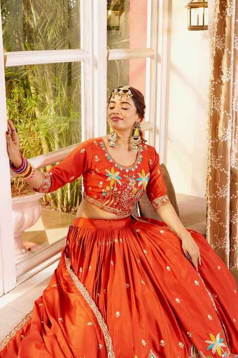 Heavy Embroidery Wedding Lehenga Choli for Women