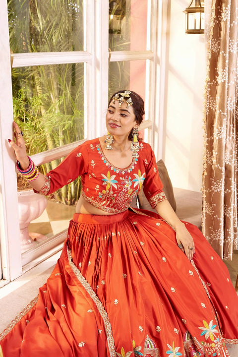 Heavy Embroidery Wedding Lehenga Choli for Women