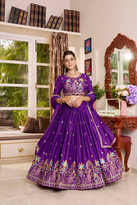 Heavy Embroidery Wedding Lehenga Choli for Women