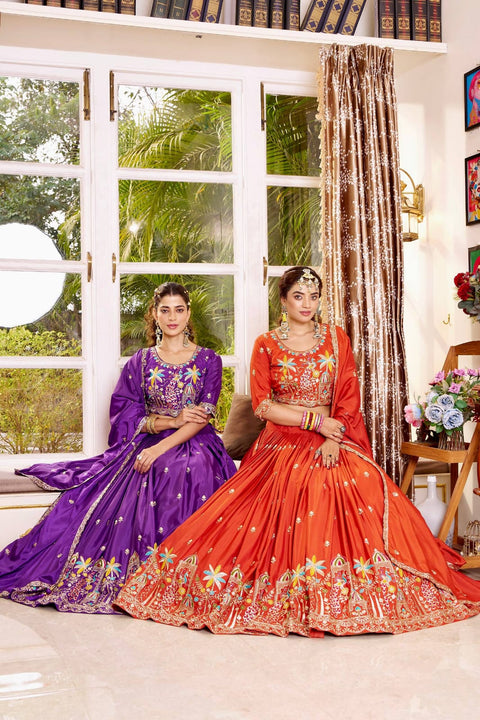 Heavy Embroidery Wedding Lehenga Choli for Women