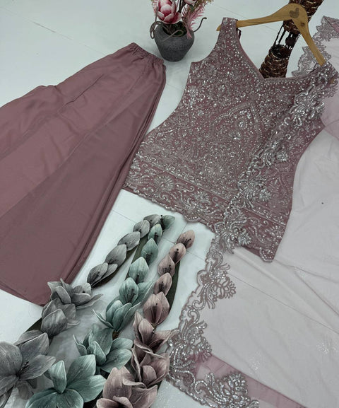 Designer Party Wear 3 Piece Suit Set