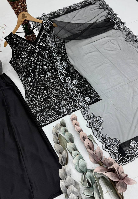 Designer Party Wear 3 Piece Suit Set