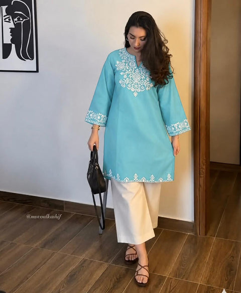 Premium Jaipur Cotton Cord Set with Embroidery Work & Pocket Design
