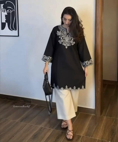 Premium Jaipur Cotton Cord Set with Embroidery Work & Pocket Design