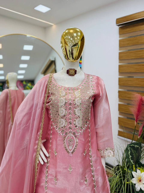 Designer Sharara Suit Set with Dupatta