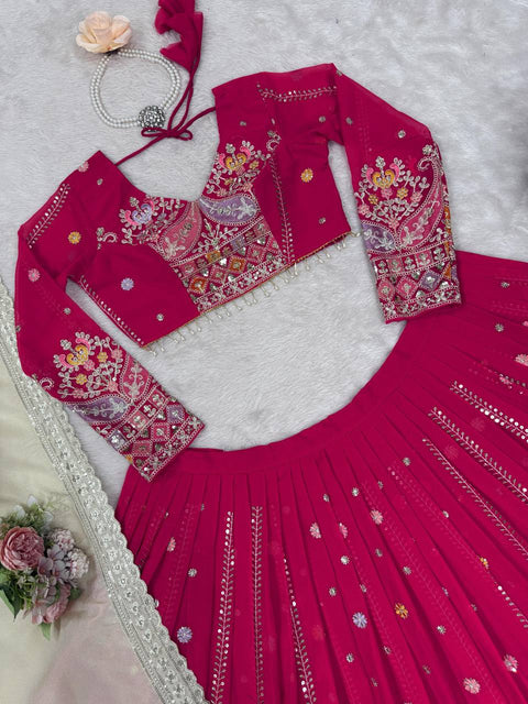 Designer Lehenga Set with Elegant Embroidery Work