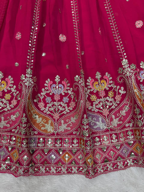 Designer Lehenga Set with Elegant Embroidery Work