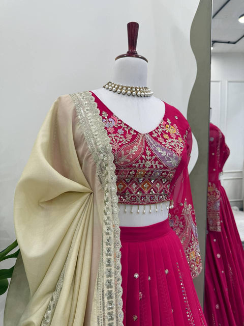 Designer Lehenga Set with Elegant Embroidery Work