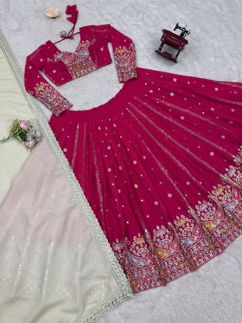 Designer Lehenga Set with Elegant Embroidery Work